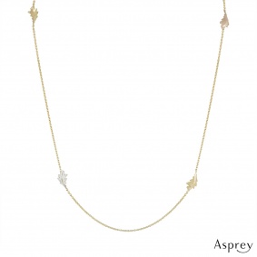 Asprey Tri-Colour Diamond Necklace